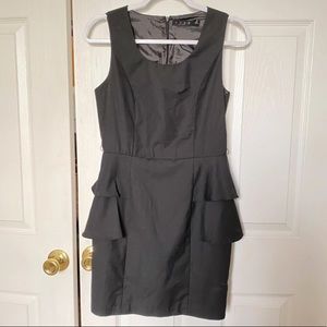 TCEC black peplum dress